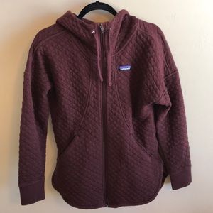 Patagonia quilted full zip hoodie